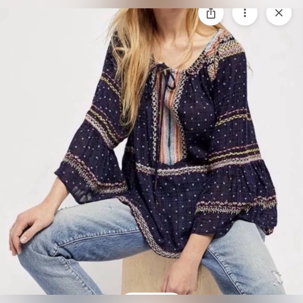 Women's Multicolor Bohemian Top by Free People